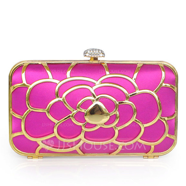 Unique Silk/Stainless Steel Clutches (012052494) JJsHouse