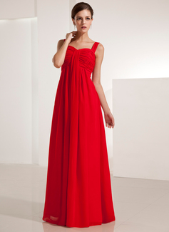 Empire Sweetheart Floor-Length Chiffon Evening Dress With Ruffle (017021123)
