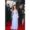 Brilliant Sheath Strapless Floor-Length Chiffon Charmeuse Golden Globe Style Dresses with Ruffle Beading (027003634)