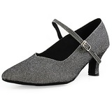 Fabric Heels Pumps Modern Dance Shoes (053013377)