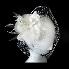Gorgeous Tulle With Feather Wedding Bridal Headpiece (042025099)