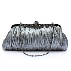 Gray Gorgeous Silk Evening Clutches More Colors Available (012005433)