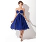 Empire Sweetheart Tea-Length Chiffon Homecoming Dress With Ruffle Beading Sequins (022020852) Empire Sweetheart Tea-Length Chiffon Homecoming Dress With Ruffle Beading Sequins (022020852)
