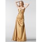 Sheath Sweetheart Floor-Length Charmeuse Evening Dress With Ruffle Beading (017002266) Sheath Sweetheart Floor-Length Charmeuse Evening Dress With Ruffle Beading (017002266)