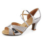 Leatherette Heels Sandals Latin Ballroom Dance Shoes (053007246)