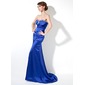 Mermaid Sweetheart Sweep Train Charmeuse Evening Dress With Ruffle Beading Sequins (017020661) Mermaid Sweetheart Sweep Train Charmeuse Evening Dress With Ruffle Beading Sequins (017020661)