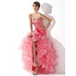 Mermaid Sweetheart Asymmetrical Organza Satin Prom Dress With Ruffle Beading Sequins (018005075) Mermaid Sweetheart Asymmetrical Organza Satin Prom Dress With Ruffle Beading Sequins (018005075)