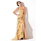 Sheath Sweetheart Sweep Train Chiffon Prom Dress With Ruffle Beading Appliques (018013894)