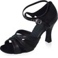 Real Leather Heels Sandals Latin Dance Shoes With Ankle Strap (053021661)