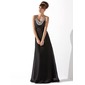 Empire Scoop Neck Floor-Length Chiffon Evening Dress With Ruffle Beading (017013792)