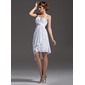 Sheath Sweetheart Asymmetrical Chiffon Cocktail Dress With Ruffle Beading (016021186) Sheath Sweetheart Asymmetrical Chiffon Cocktail Dress With Ruffle Beading (016021186)