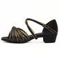 Satin Leatherette Sandals Flats Latin Ballroom Dance Shoes With Bowknot (053011476) Satin Leatherette Sandals Flats Latin Ballroom Dance Shoes With Bowknot (053011476)