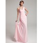Sheath One-Shoulder Floor-Length Chiffon Prom Dress With Ruffle Beading (018004880) Sheath One-Shoulder Floor-Length Chiffon Prom Dress With Ruffle Beading (018004880)