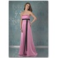 Gorgeous Empire Strapless Sweep Train Satin Bridesmaid Dress with Sash (007001482)