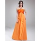 Empire Halter Floor-Length Chiffon Charmeuse Bridesmaid Dress With Ruffle (007018774) Empire Halter Floor-Length Chiffon Charmeuse Bridesmaid Dress With Ruffle (007018774)