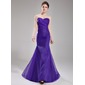 Mermaid Sweetheart Sweep Train Organza Bridesmaid Dress With Ruffle (007019653) Mermaid Sweetheart Sweep Train Organza Bridesmaid Dress With Ruffle (007019653)