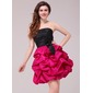 A-Line/Princess Strapless Short/Mini Taffeta Homecoming Dress With Ruffle (022020797) A-Line/Princess Strapless Short/Mini Taffeta Homecoming Dress With Ruffle (022020797)