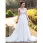 Empire Sweetheart Court Train Chiffon Wedding Dress With Ruffle Lace Beadwork (002012793) Empire Sweetheart Court Train Chiffon Wedding Dress With Ruffle Lace Beadwork (002012793)