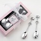Silver Teacups Spoon Set Wedding Favor (051007577)