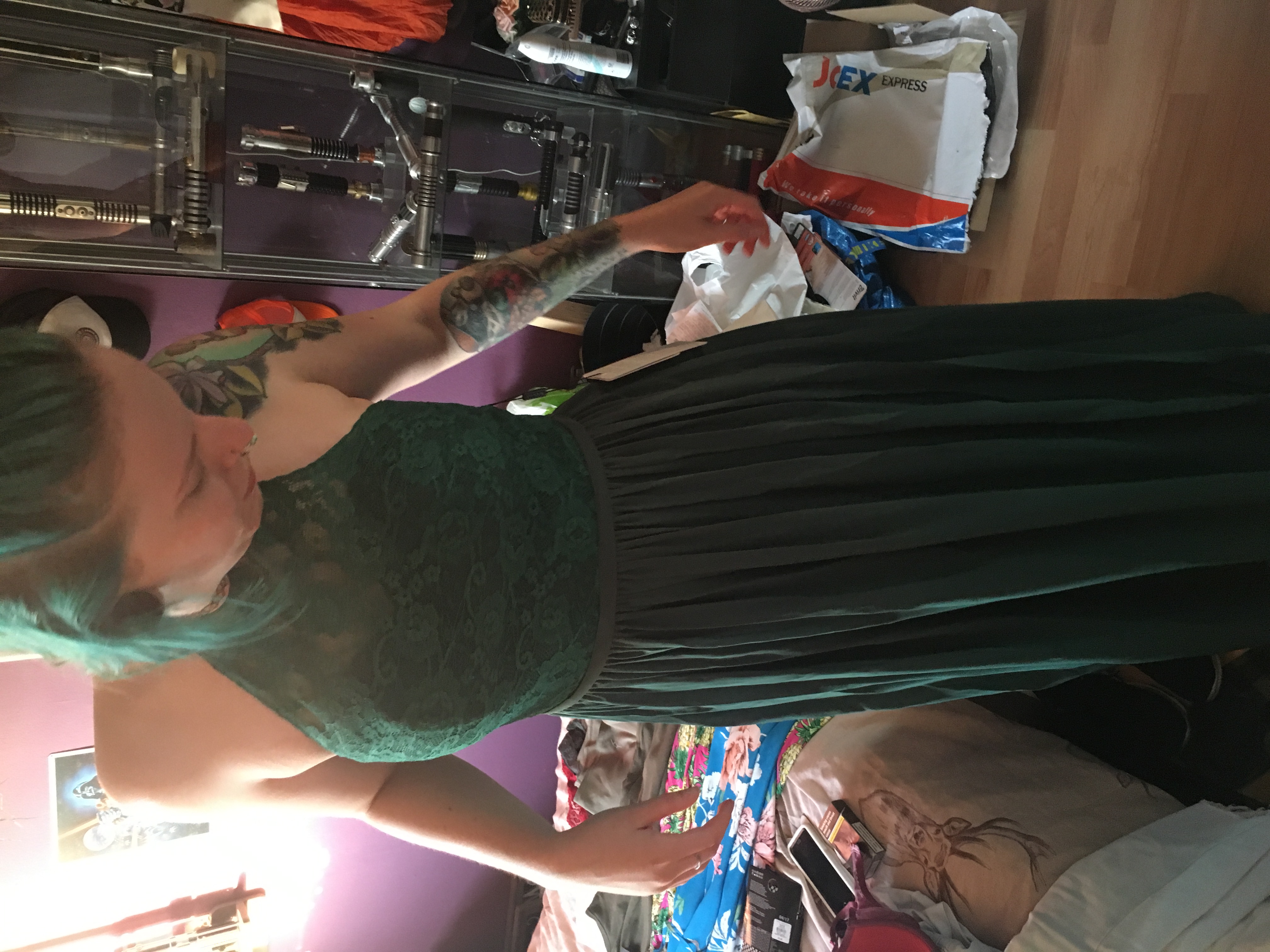 A-Line/Princess Scoop Neck Sleeveless Floor-Length Plus Size Bridesmaid Dress main image 1