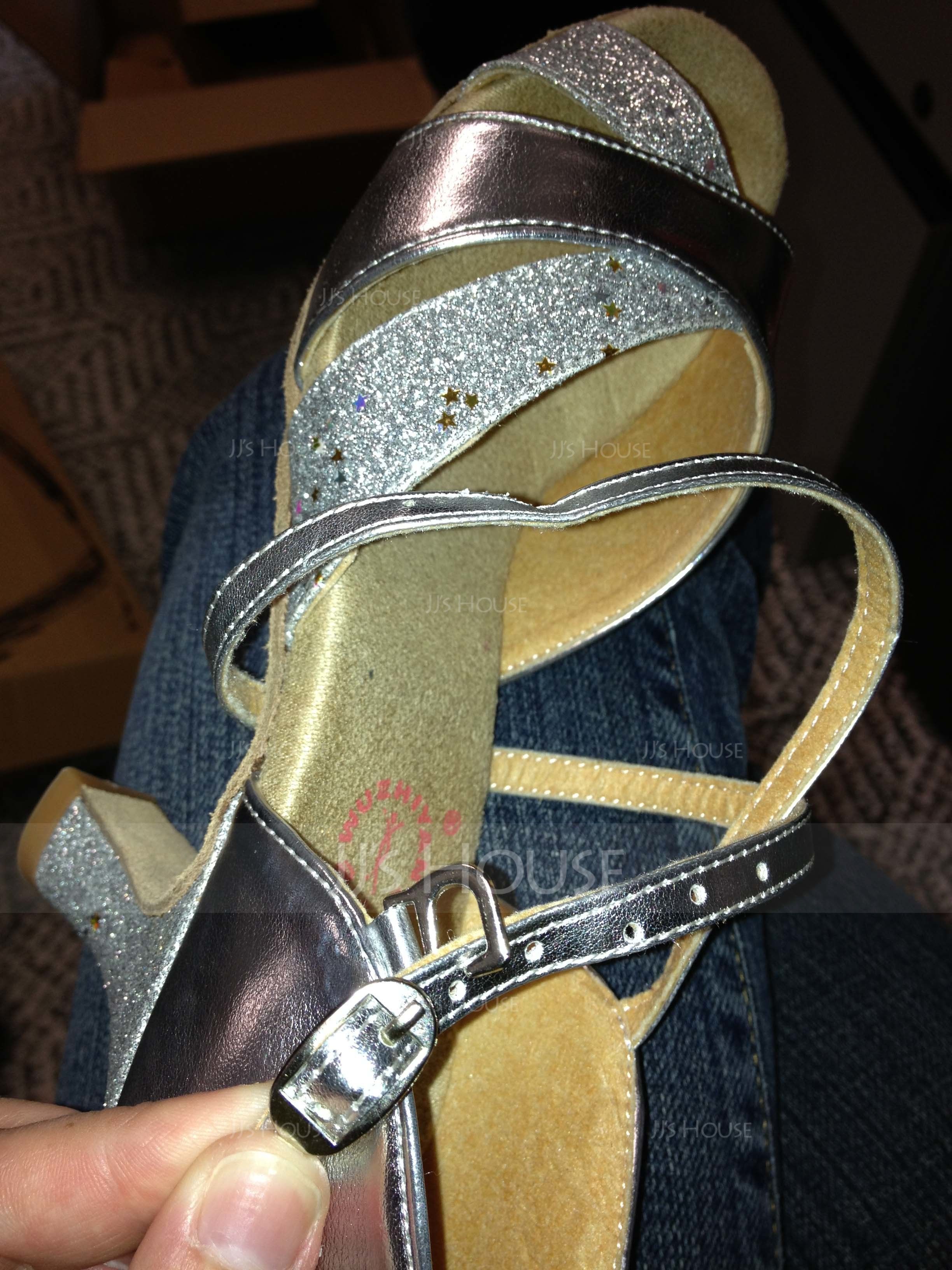 De mujer Cuero Tacones Sandalias Danza latina Zapatos de danza (053007246)